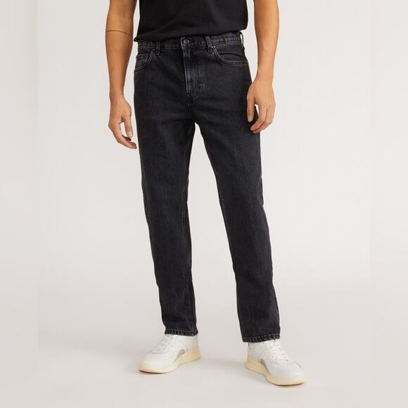 Everlane Men's Authentic Straight Jeans in Washed Black Denim Size 36 x 34 - Picture 1 of 13